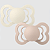 Kit 2 chupetas Supreme Ivory / Blush - Bibs - Imagem 1