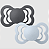 Kit 2 chupetas Supreme Iron / Baby Blue - Bibs - Imagem 1