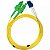 Cabo De Fibra Óptica Lc-Upc Para Sc-Apc Duplex 3 Mm - 2 Metros - Imagem 1