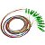 Cabo Pigtail Trançado De Fibra Óptica Sc-Upc G657A1 0.9 Mm - 1 Metro (12 Cores) - Imagem 1