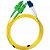 Cabo de Fibra Óptica LC-UPC para SC-APC Duplex 3 mm - 2 Metros - Imagem 1