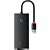 Hub Baseus Lite Series BS-OH012 4 em 1 USB-A - Preto (WKQX030001) - Imagem 1