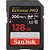 Memória SD SanDisk Extreme Pro 200-90 MB/s C10 U3 V30 128 GB (SDSDXXD-128G-GN4IN) - Imagem 1