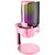 Microfone Fifine A8 RGB USB - Rosa - Imagem 1