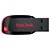 Pendrive SanDisk Z50 Cruzer Blade 128 GB - Preto - Imagem 1