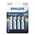 Pilha Philips Ultra Alkalina AA LR6E4B/97 - Imagem 1