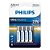 Pilha Philips Ultra Alkalina AAA LR03E4B/97 - Imagem 1