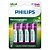 Pilhas Recarregáveis ​​Philips AA x 4 R6B4RTU25/97 - 2500 mAh - Imagem 1