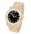 Relógio Masculino Charles Raymond L0504B (L0504RNB Cuban Gld Blk Panther) - Imagem 2