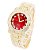 Relógio Masculino Charles Raymond L0504B - Cuban (Roman Gold Blood Red) - Imagem 5