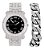 Relógio Masculino Charles Raymond L0504B (L0504RNB Cuban Slv Blk Panther) - Imagem 1