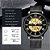 Relógio Masculino Dentily 9005AW-black gold - Imagem 4