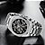 Relógio Masculino Tiong W1005-sliver black - Imagem 2