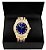 Relógio Masculino Charles Raymond ST10327 RN Single (Gold Royal Blue) - Imagem 4