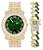 Relógio Masculino Charles Raymond L0504RNB ZZ Gold Money Green - Imagem 1