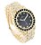 Relógio Masculino Charles Raymond ST10327DxxS (Color Black Panther Gold) - Imagem 2