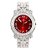 Relógio Masculino Charles Raymond L0504B - Cuban (Roman Silver Blood Red) - Imagem 2