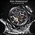 Relógio Masculino Tiong GMT1216-black - Imagem 5