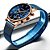 Relógio Masculino CRRJU stainless steel mesh watches - Imagem 4