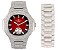 Relógio Masculino Charles Raymond ST10235 VO SLV RED -B - Imagem 1