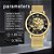 Relógio Masculino Dentily FOR08-gold black - Imagem 4