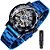 Relógio Masculino Tiong S1089-black blue - Imagem 1