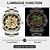 Relógio Masculino Tiong S1089-Gold Black - Imagem 5