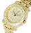 Relógio Masculino Charles Raymond L0504 (L0504 RW Gold w/ Cuban) - Imagem 2