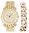 Relógio Masculino Charles Raymond L0504 (L0504 RW Gold w/ Cuban) - Imagem 1