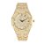 Relógio Masculino Charles Raymond ST10528 Gold w/Cuban - Imagem 2