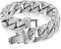 Relógio Masculino Charles Raymond ST10327ARC Cuban Shiny Silver - Imagem 5