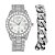Relógio Masculino Charles Raymond ST10327ARC Cuban Shiny Silver - Imagem 1