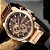 Relógio Masculino FANMIS CR 8291 rose gold brown - Imagem 3