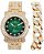 Relógio Masculino Charles Raymond L0504DXB Cuban (Gold Money Green) - Imagem 1