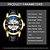 Relógio Masculino Dentily T9005A-black&gold - Imagem 4