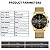 Relógio Masculino GOLDEN HOUR CH-1604S-G-B-G - Imagem 4