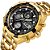 Relógio Masculino GOLDEN HOUR GH-108-G-B - Imagem 2