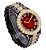 Relógio Masculino Charles Raymond ST10327 RN Single (GunGold Blood Red) - Imagem 3