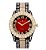 Relógio Masculino Charles Raymond ST10327 RN Single (GunGold Blood Red) - Imagem 1