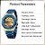 Relógio Masculino Tiong FOR8202-Gold Blue - Imagem 4