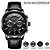 Relógio Masculino CRRJU stainless steel leather watches - Imagem 4
