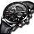 Relógio Masculino CRRJU stainless steel leather watches - Imagem 2