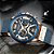 Relógio Masculino FANMIS CR 8329 Rose gold Blue - Imagem 4