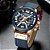 Relógio Masculino FANMIS CR 8329 Rose gold Blue - Imagem 2