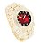 Relógio Masculino Charles Raymond L0504B (L0504DXB ZZ Gold Blood Red) - Imagem 4