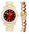 Relógio Masculino Charles Raymond L0504B (L0504DXB ZZ Gold Blood Red) - Imagem 1