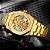 Relógio Masculino Tiong FOR8202-gold white - Imagem 7
