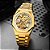 Relógio Masculino Tiong FOR8202-gold white - Imagem 8
