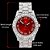 Relógio Masculino Charles Raymond ST10327 RN Single (Blood Red/Silver) - Imagem 2