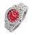 Relógio Masculino Charles Raymond ST10327 RN Single (Blood Red/Silver) - Imagem 5